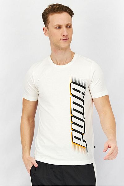 Puma Men Sportswear Fit Speed Graphic T-Shirt, White