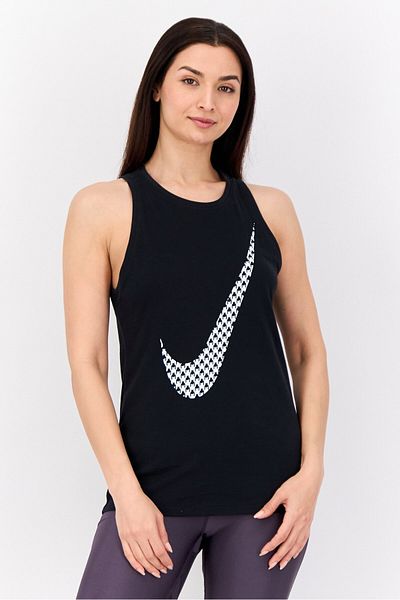 Nike Women Sportswear Fit Brand Logo Sleeveless Training Tank Top, Black