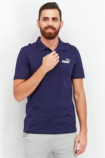 Puma Men Regular Fit Jersey Polo Shirt, Navy
