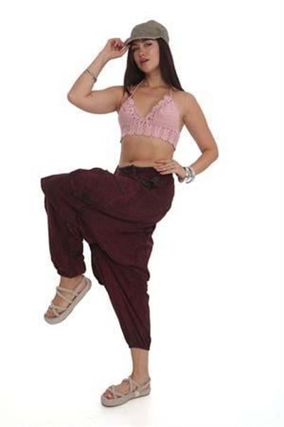 EREN STYLE Indian Authentic Washed Grinding Cap Unisex Baggy Pants