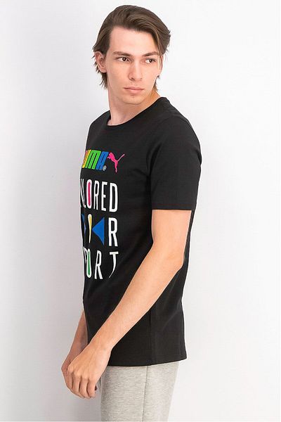 Puma Men Sportswear Fit Short Sleeve Training T-shirt, Black Combo
