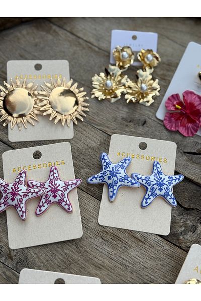 luxyansımalar Star Earrings
