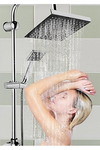 BDL ARMATÜR KCA SİYAH KROM PİZZA DESENLİ YERLİ ÜRETİM BANYO ROBOT DUŞ SETİ