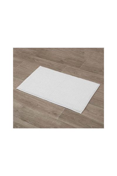 Generic Tendance Anti-Slip Microfiber Bathroom Mat with Balls White 50 x 80cm 7744100