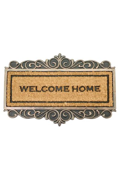 Generic HONEY BEE Rectangular Shaped Princess Design Welcome Home Doormat Grey and Brown 45 x 75cm