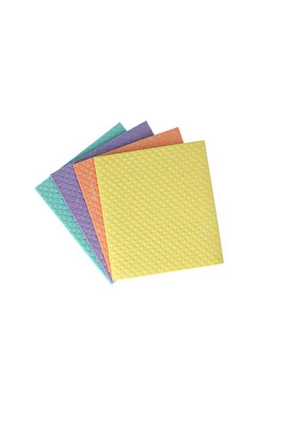 Generic Scotch Brite 4-Piece Multi-Purpose Ultra Cleaning Sponge Cloth Wipe Multicolor UU005544703
