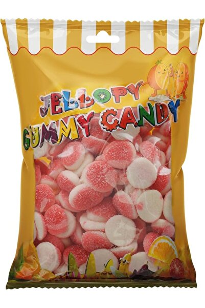 AL ROWAD كيس حلوى جيلي جيلي بنكهة الفراولة، حلوى لذيذة بنكهة الفراولة، وزن 1 كجم