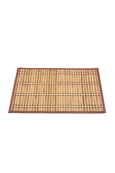 Generic Bien Servi Rectangular Shape Bamboo Placemat Brown 45 x 30cm SH-9355