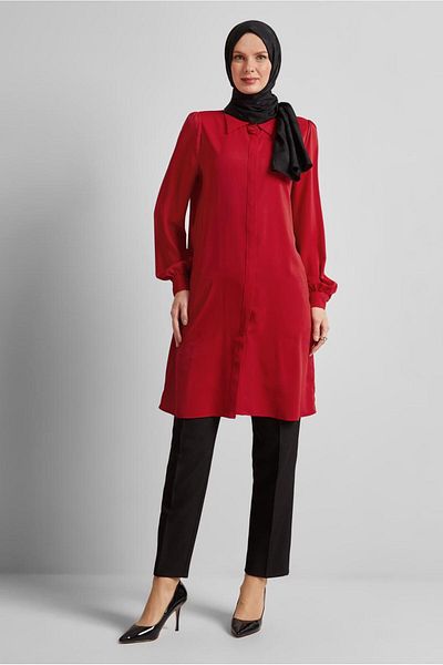Alvina Shirt Collar Tunic 45437
