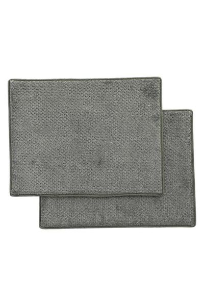 Generic Mohawk 2-Piece Rectangular Shaped Non-Slip Solid Design Door Mat Set Assorted Color 18 x 24inch