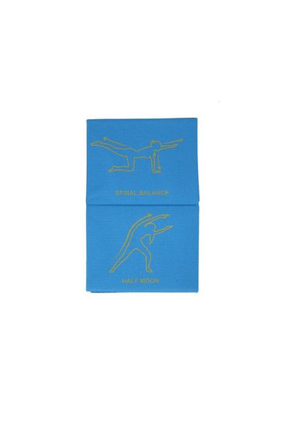 Generic BODY SCULPTURE Foldable Exercise Yoga Mat Blue