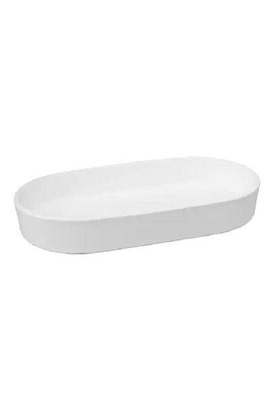 Generic طبق صابون سيراميكي عالي الجودة متين من فايف سيمبلي سمارت، أبيض 174881I