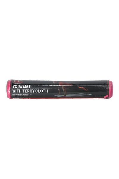 Generic BODY SCULPTURE Body Sculpture Terry Cloth Yoga Mat Pink