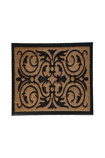 HONEYBEE Elegant Pattern Coco with Rubber Back Door Mat