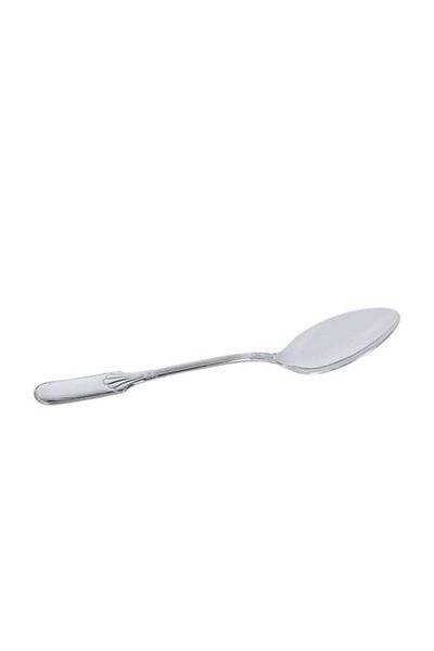 Generic نيوز كوربو - ١٢ ملعقة شاي من الفولاذ المقاوم للصدأ آمنة للاستخدام في غسالة الأطباق بمقبض مريح - فضي