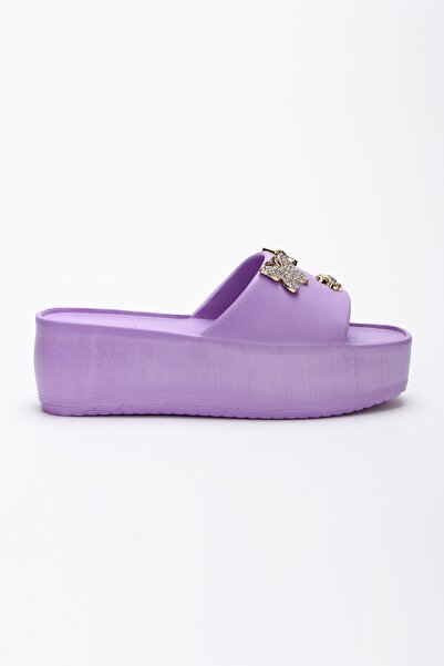 OZYO Simi Lilac Stone High Sole Platform Eva Beach Summer - Daily Slippers