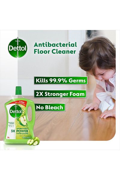 Dettol Green Apple Antibacterial Power Floor Cleaner