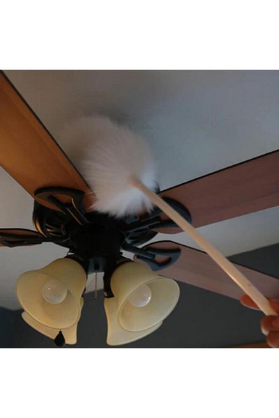 Generic ETTORE Lambert Sheepskin Duster With Pole Extension White
