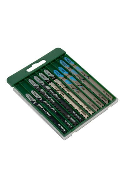 Bosch 10-Piece High Carbon Steel Jigsaw Blades Silver and Black