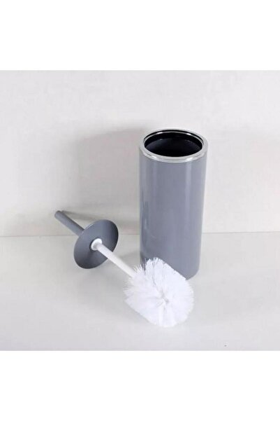 Generic Primanova Lenox Glossy Finish Durable Plastic Toilet Brush and Holder Grey