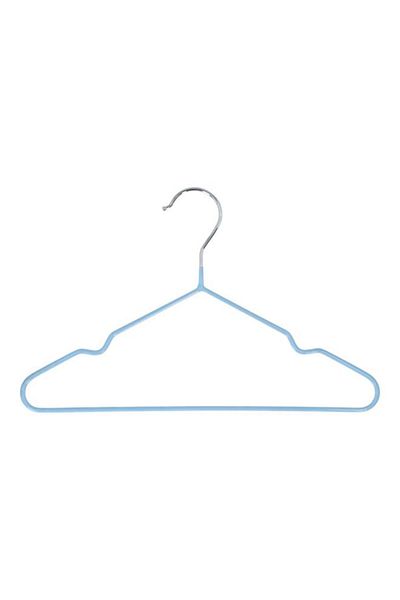 Generic HONEY BEE 5-Piece Cloth Hanger Blue and Silver