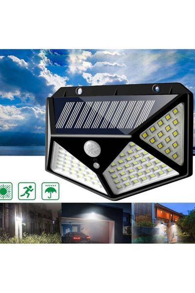 FİAPFO Set of 10 Solar Outdoor Lamps, 00 SMD LED, With Motion and Light Sensor, 3 Operating Modes