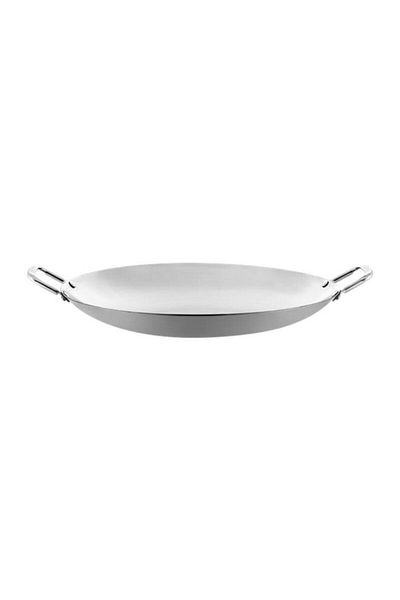 Generic مقلاة ووك أريان عالية الجودة ومتينة من الفولاذ المقاوم للصدأ باللون الفضي 40 سم 4TVDGR0125001