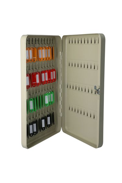 HONEYBEE Lockable Door Durable Powder Coated Finish 80 Sturdy Hooks Key Box
