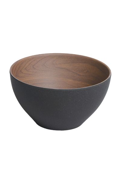 Parfait Elegant and Durable Bamboo Fibre Round Bowl Brown and Grey 12.3cm