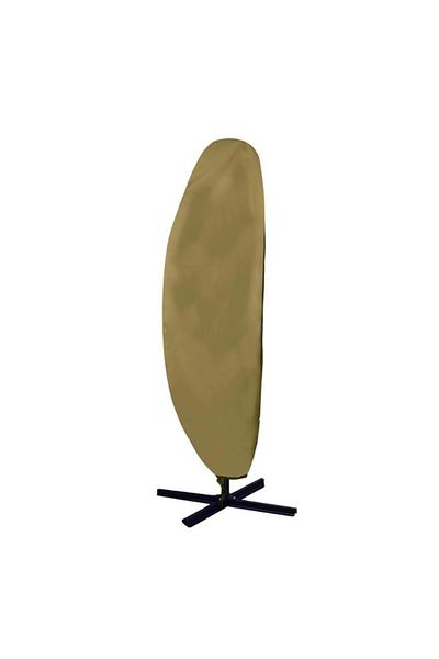 Generic LIVING ACCENTS Heavy-Duty Oxford Polyester UV and Water Resistant Umbrella Cover Beige WL240607-5