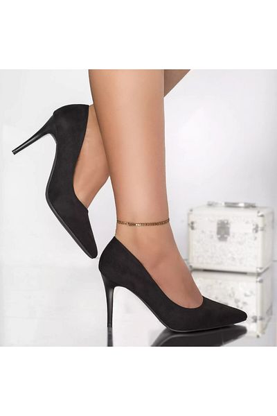 MODA STİL Britney black velvet stiletto, 36