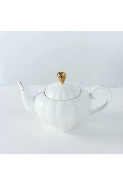 Bien Servi Elegant Design High Quality English Tea Pot White