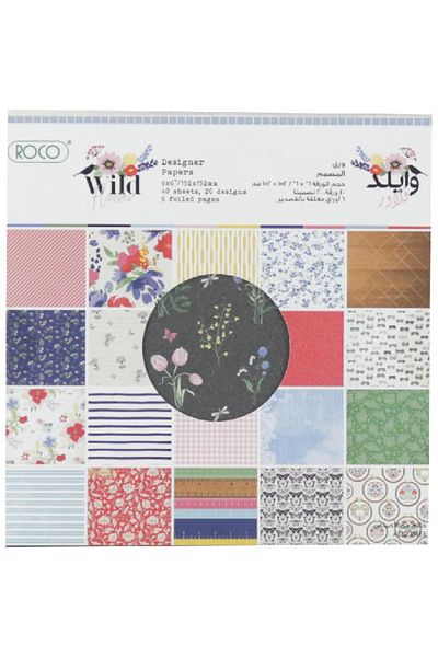 Roco Paper Pad Wild Flower Assorted Color