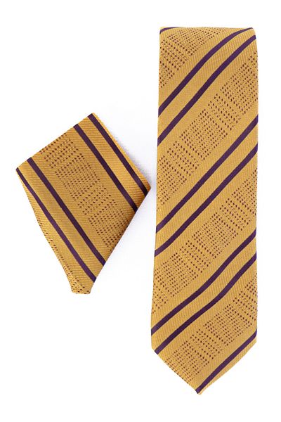 Oppland Men's Tie Classic Handkerchief Stylish Easy Shape Space Artenio Patterned Slim Fit Wide Design