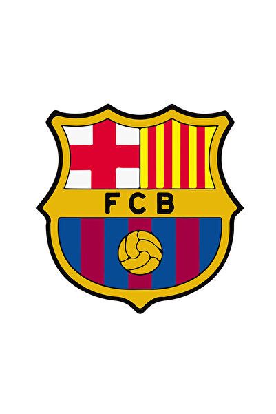 INOVATIX Set de 8 piese, autocolant emblema FCB, INOVATIX®. 6 cm