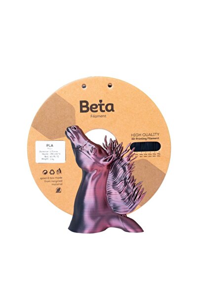 Beta Filament Beta PLA-Magic Silk Filament Black Red