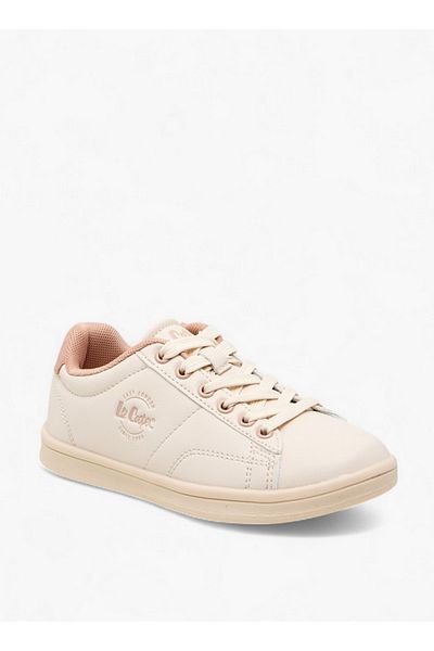 Lee Cooper حذاء رياضي للبنات مزين بشعار مع رباط للإغلاق