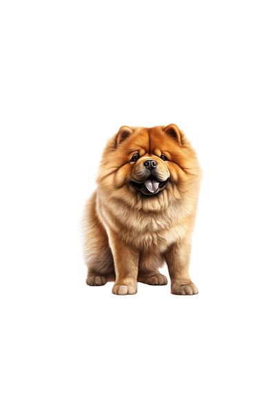 INOVATIX Set de 8 piese, autocolant Chow Chow stând, INOVATIX®. 6 cm