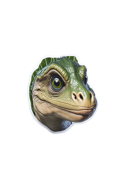 INOVATIX Set de 8 autocolante cu dinozaurul Ares, INOVATIX®. 6 cm