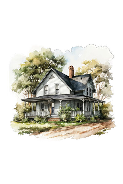 INOVATIX Set de 8 piese, Autocolant Casa Samira, INOVATIX®. 6 cm