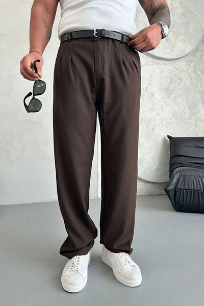Z1MAN Black Baggy Fabric High Quality Cotton Trousers