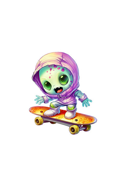 INOVATIX Set de 8 piese, autocolant extraterestru Xing, INOVATIX®. 6 cm