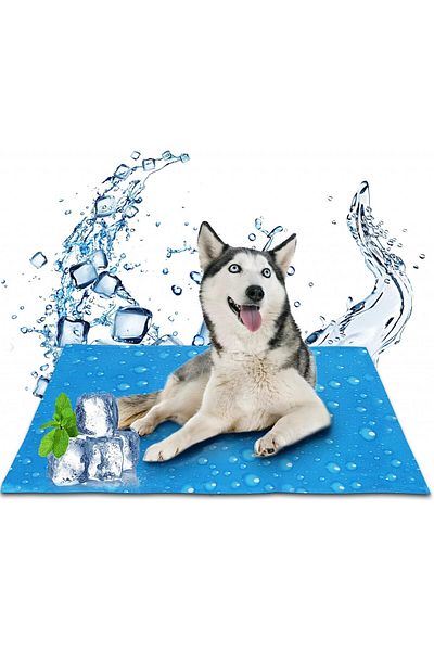 Waggydog Cooling Mat For Dogs, Foam/gel, Blue, 110 X 70 Cm