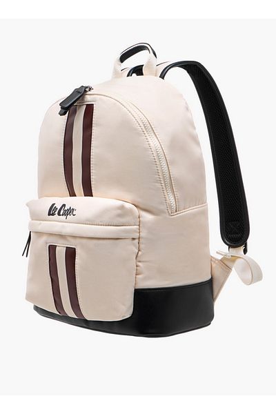 Lee Cooper Women's Panelled Backpack with Zip Closure and Adjustable Strap - 29x15x40 cm