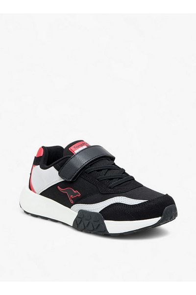 Kangaroos Boys' Colourblock Sports Shoes with Hook and Loop Closure