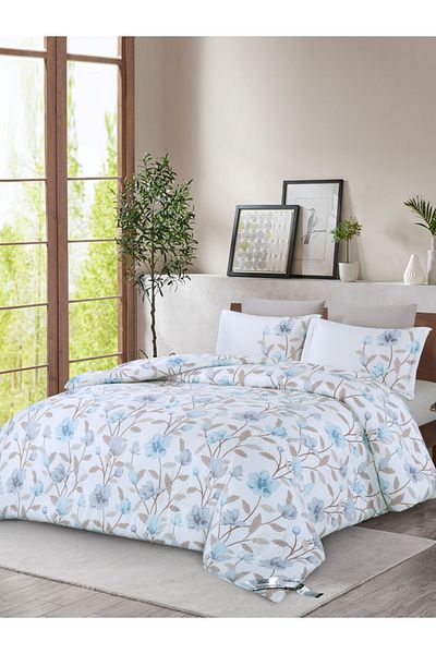 Donetella Comforter Set King Size, 6-Pcs, 260x240 cm, Printed, All Season, Microfiber, 350 GSM