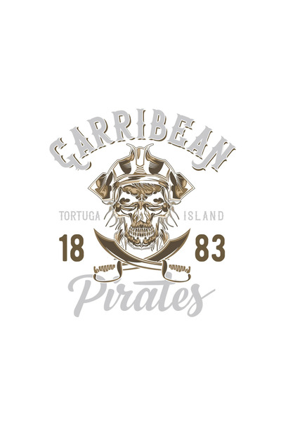 INOVATIX Set de 8 piese, autocolant Insula Tortuga din Caraibe, pirați din 18...