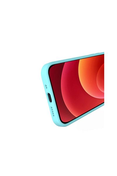 lemontti Husa Iphone 12 Mini Liquid Silicon Tiffany Blue