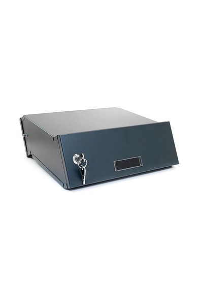 damech Mailbox, Adjustable Depth, Graphite, C4 Format, 30x24/40.5x11 Cm,