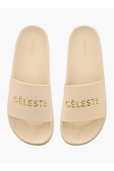Celeste Women's Logo Detail Slip-On Slides